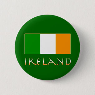 Flag of Ireland 6 Cm Round Badge