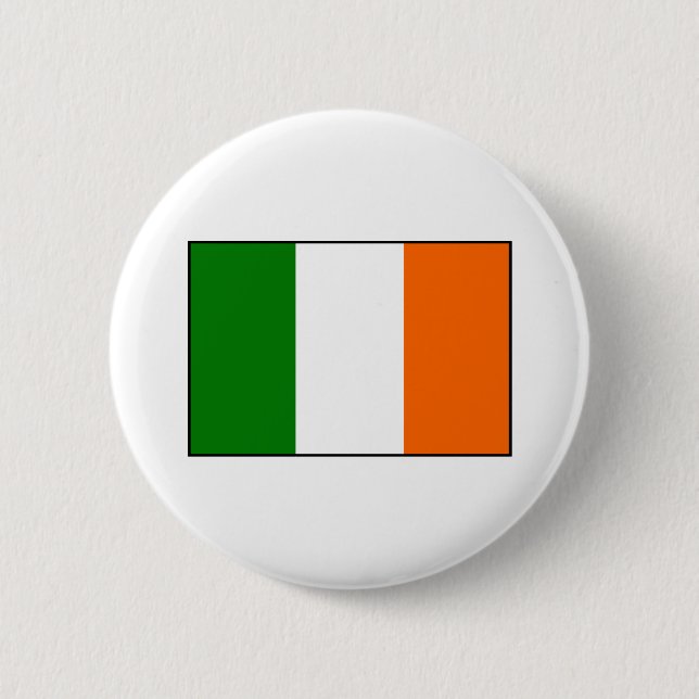 Flag of Ireland 6 Cm Round Badge (Front)