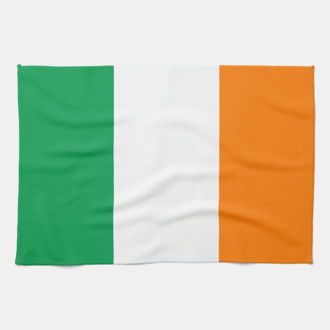 Flag of Ireland American MoJo Kitchen Towel 16" x  (Horizontal)