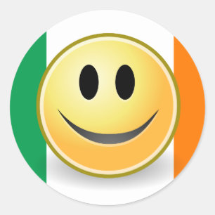 Flag of Ireland Face Sticker