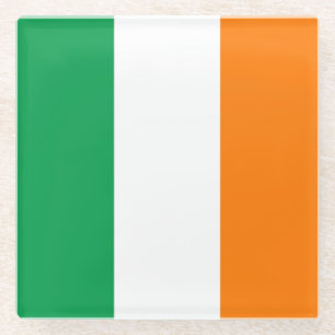 Flag of Ireland Glass Coaster