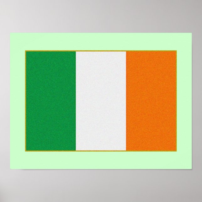 Flag of Ireland - Irish Republic Tri-colour Poster (Front)