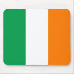 Flag of Ireland Mousepad<br><div class="desc">The country "Flag of Ireland" with a vertical tricolor of green,  white,  and orange.</div>