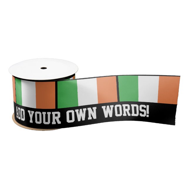 Flag of Ireland Satin Ribbon (Spool)