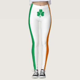 Flag of Ireland Shamrock Leggings