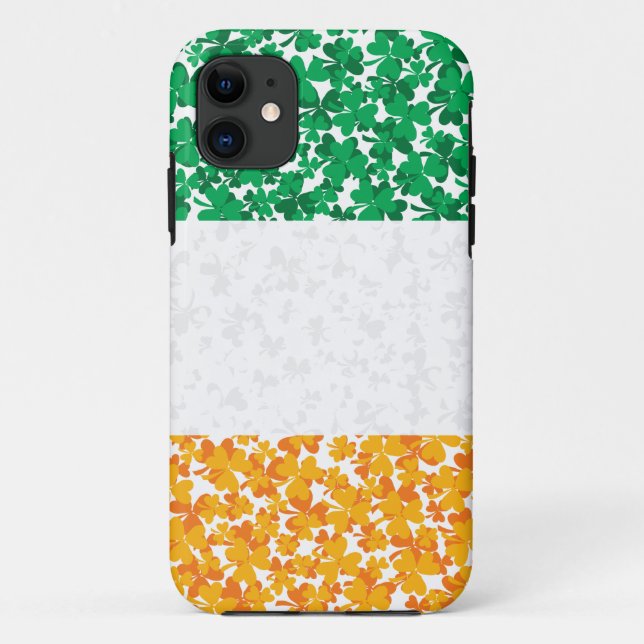 Flag of Ireland Shamrocks Case-Mate iPhone Case (Back)
