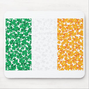 Flag of Ireland Shamrocks Mouse Mat