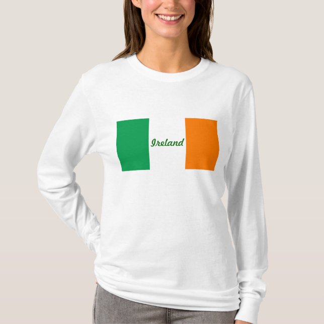 Flag of Ireland/St. Patrick's Day T-Shirt (Front)