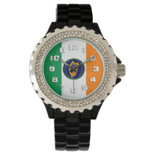 Flag of Ireland with Coat of Arms Watch