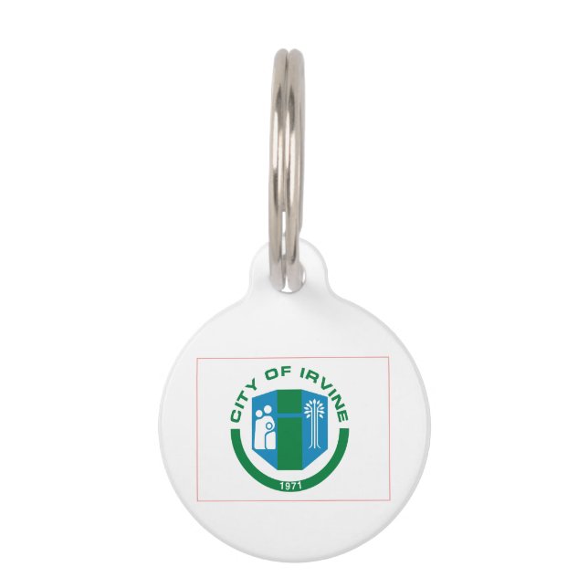 Flag of Irvine, California Pet Tag (Front)