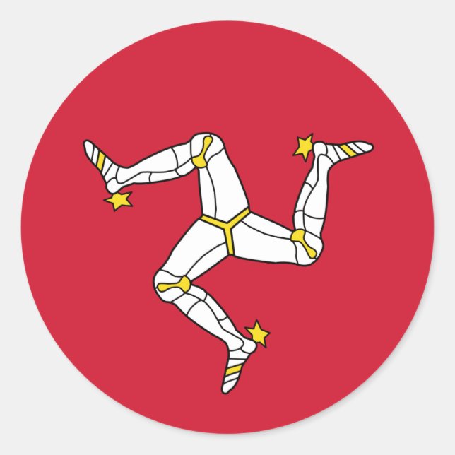 Flag of  Isle of Man Sticker (Front)