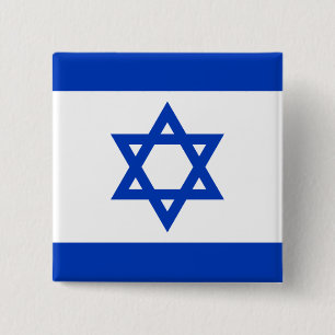 Flag of Israel 15 Cm Square Badge