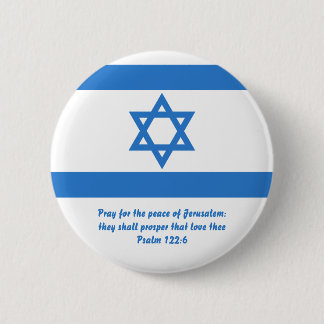 Flag of Israel, 6 Cm Round Badge