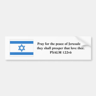 Flag of Israel Bumper Sticker