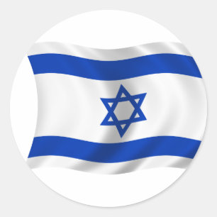 Flag of Israel Classic Round Sticker