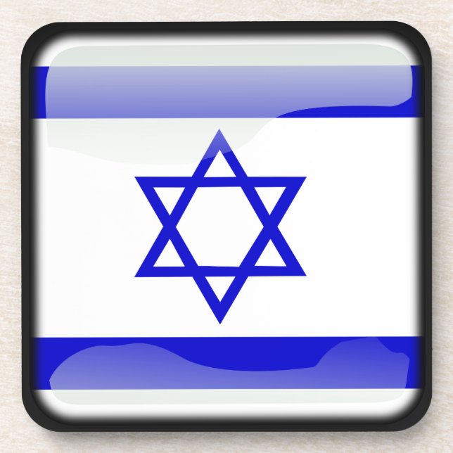 Flag of Israel Coaster (Front)