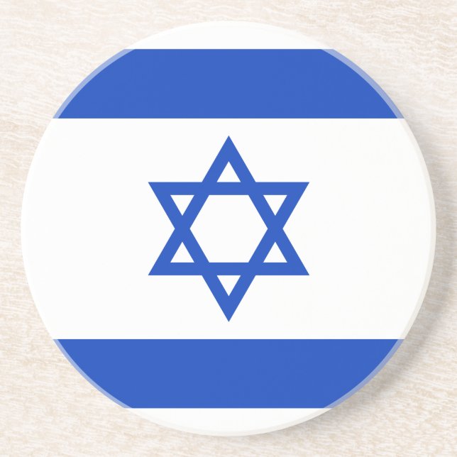 Flag of Israel Coaster (Front)
