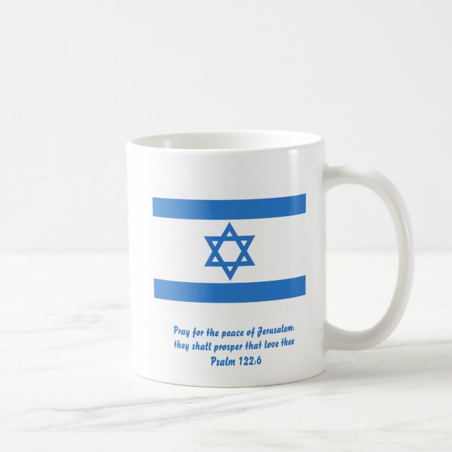 Flag of Israel, Coffee Mug (Right)