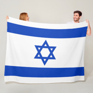 Flag of Israel Fleece Blanket