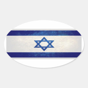 Flag of Israel Oval Sticker