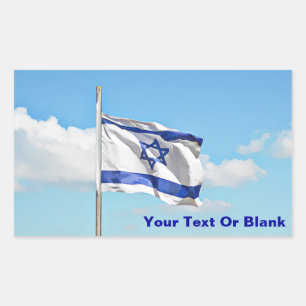 Flag Of Israel Rectangular Sticker