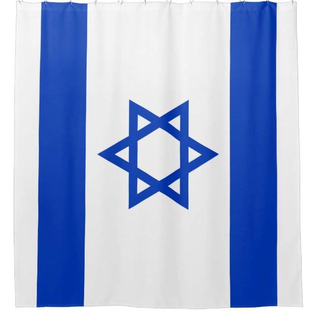 Flag of Israel Shower Curtain (Front)