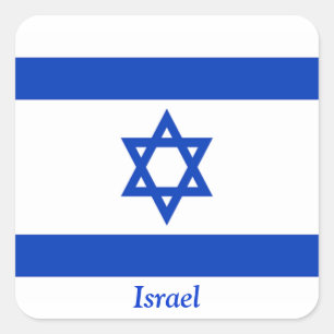 Flag of Israel Square Sticker