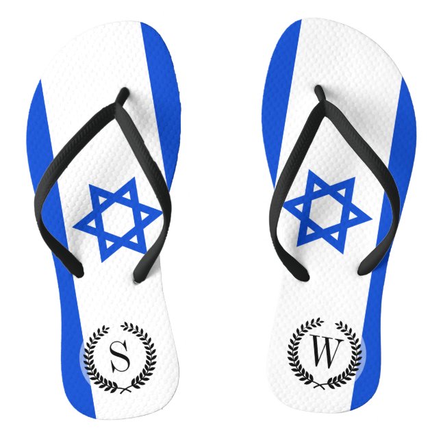 Flag of Israeli Flip Flops (Footbed)