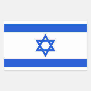 Flag of Israeli Rectangular Sticker