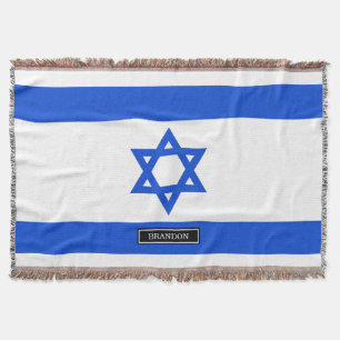 Flag of Israeli Throw Blanket