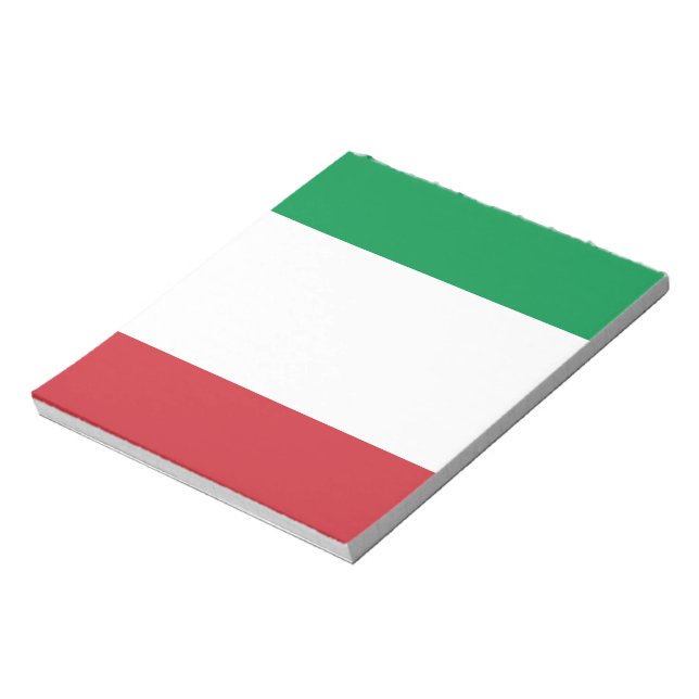 Flag of Italia Notepad (Rotated)