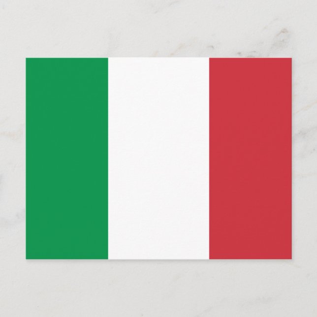 Flag of Italia Postcard (Front)