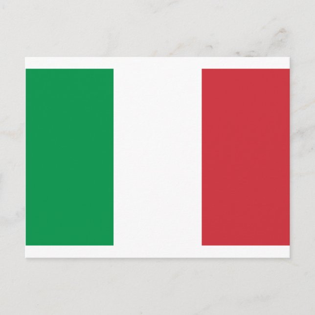 Flag of Italia Postcard (Front)
