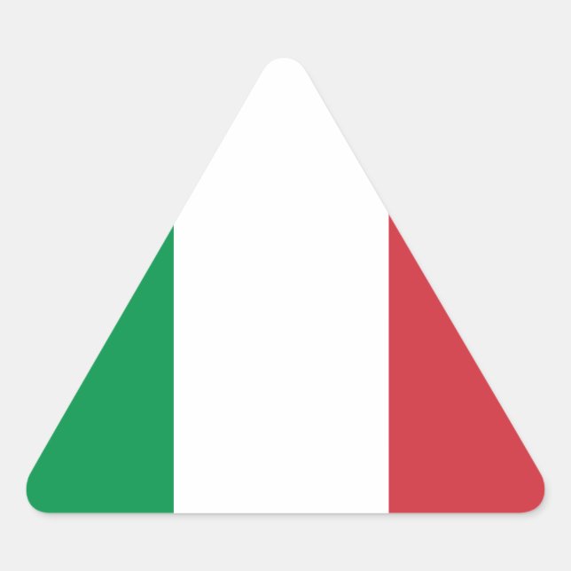Flag of Italia Triangle Sticker (Front)
