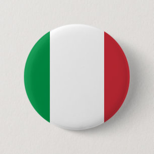 Flag of Italy 6 Cm Round Badge