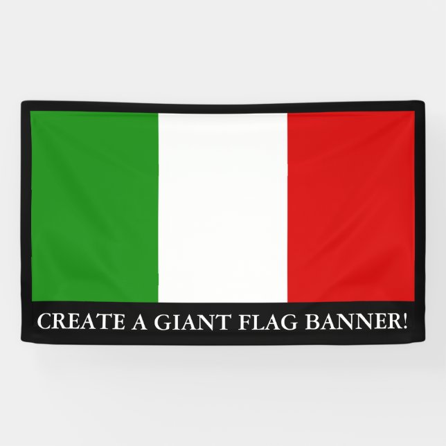 Flag of Italy Banner (Horizontal)