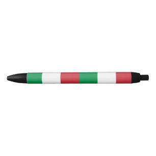 Flag of Italy Black Ink Pen