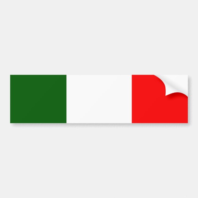 Flag of Italy Bumper Sticker (Front)