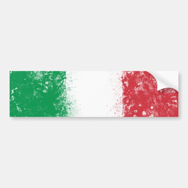 Flag of Italy Bumper Sticker (Front)