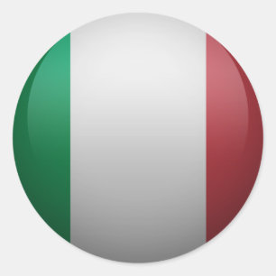 flag of Italy Classic Round Sticker