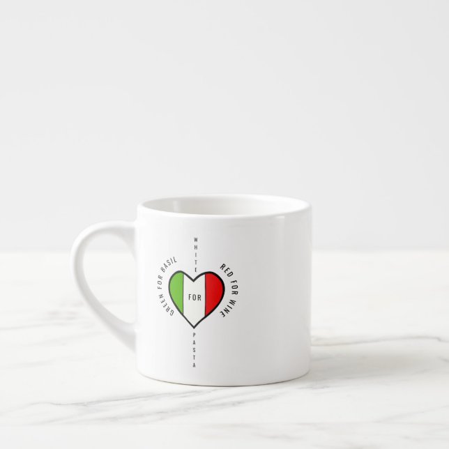 Flag of Italy Espresso Cup (Left)