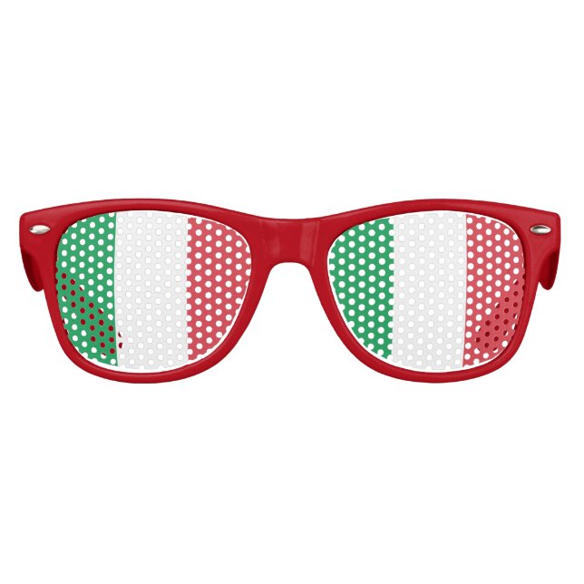 Flag of Italy, Fun Italian Flag Kids Sunglasses (Front)