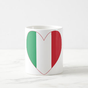 Flag of Italy Heart Coffee Mug