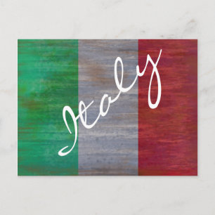 Flag of Italy - Italian Flag - Personalise Postcard