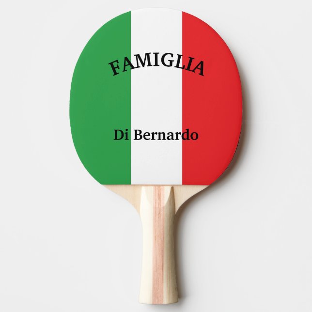 Flag of Italy Italian Flag Ping Pong Paddle (Front)