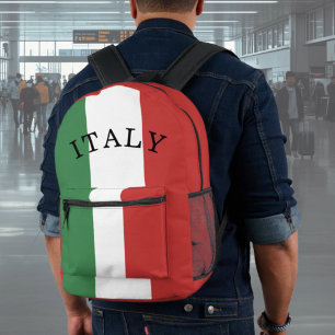 Flag of Italy Italian Printed Backpack
