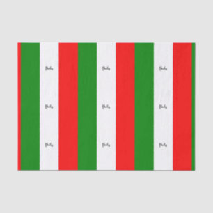 Flag of Italy, labelled Tissue Paper