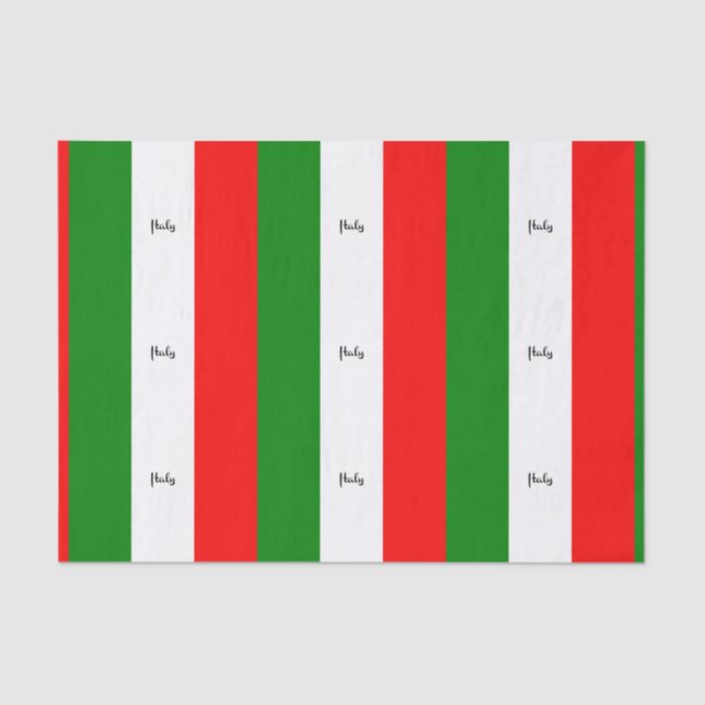 Flag of Italy, labelled Tissue Paper (Front)