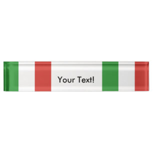 Flag of Italy Nameplate