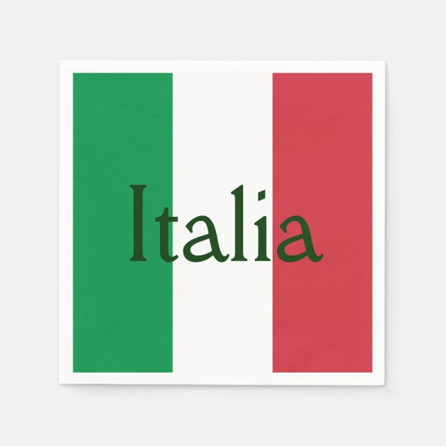 Flag of Italy Napkin (Front)